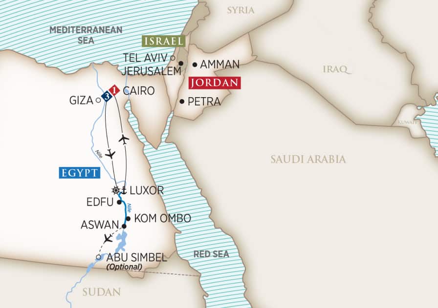 Egypt Cruise Map